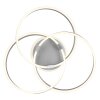 Globo HERWIG Taklampa LED Borstad aluminium, 1-ljuskällor, Fjärrkontroll