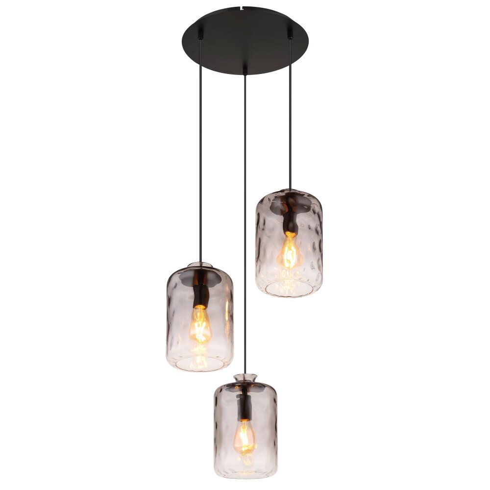 Globo DARINA Pendellampa Svart, 3-ljuskällor main product photo