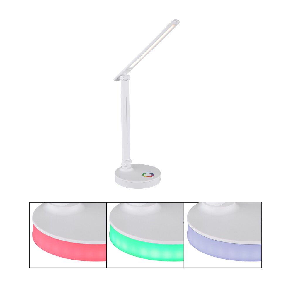 Globo GERALDO Bordslampa LED Vit, 1-ljuskällor, Färgväxlare main product photo