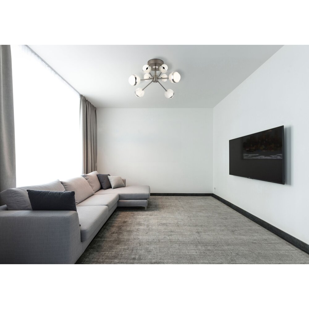 Globo UNTSY Taklampa LED Krom, Titan, 1-ljuskällor, Fjärrkontroll main product photo