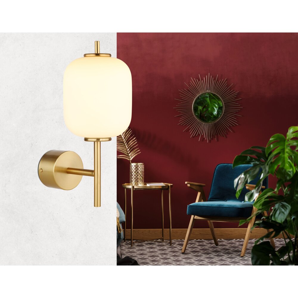 Globo EWALD Vägglampa LED Mässing, 1-ljuskällor main product photo