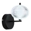 Globo AIDA Vägglampa LED Svart, 1-ljuskällor