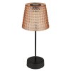 Globo SOLAR Bordslampa utomhus, Solcellslampa LED Amber, Svart, 1-ljuskällor