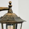Loria vägglampa utomhus Guld, Svart, 1-ljuskällor