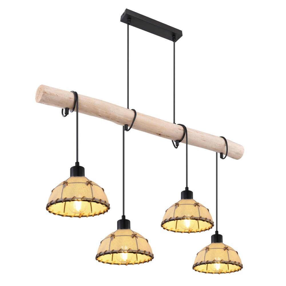Globo REX Pendellampa Svart, 4-ljuskällor main product photo