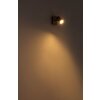 Globo ROBBY Vägglampa Trä mörkt, Svart, 1-ljuskällor