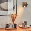Javel Vägglampa, Väggspotlight Grått, träoptik, Svart, 1-ljuskällor