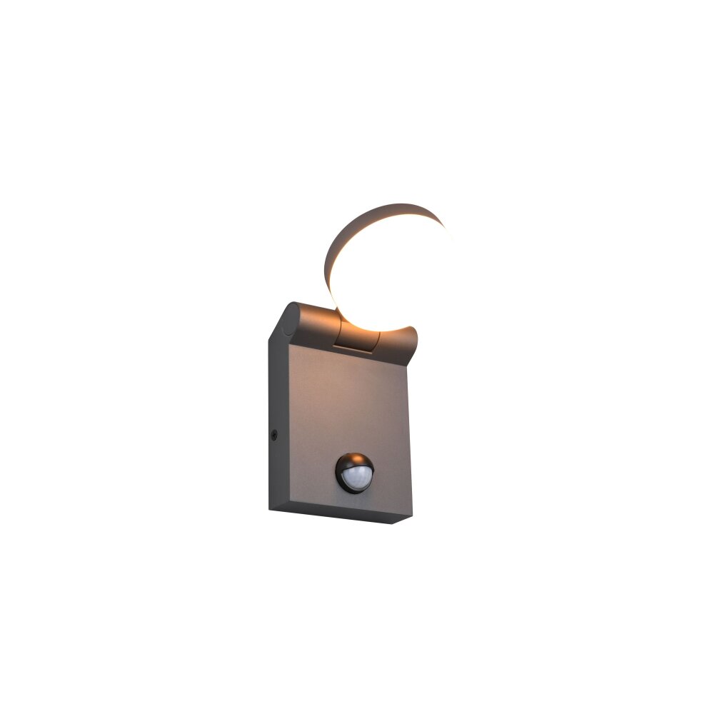Trio ADOUR Vägglampa LED Antracit, 1-ljuskällor, Rörelsedetektor main product photo