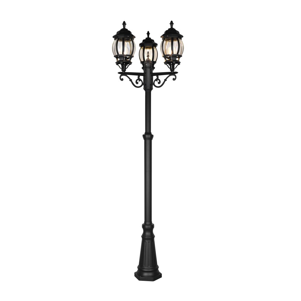 Trio Elvo Golvlampa utomhus Svart, 3-ljuskällor main product photo
