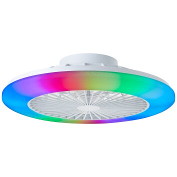 Brilliant Lampor Salerno Taklampa LED Vit, 1-ljuskällor, Fjärrkontroll