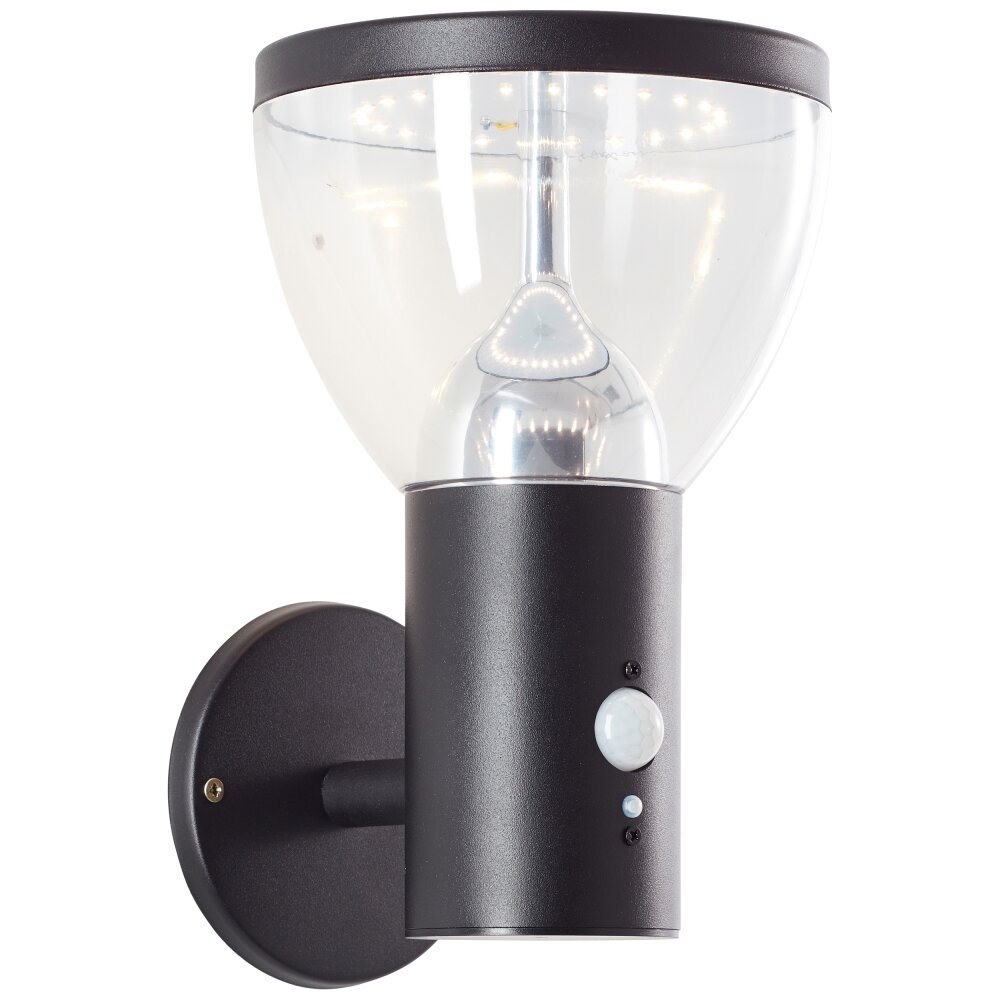 Brilliant Lampor Tulip vägglampa utomhus LED Svart, 1-ljuskällor, Rörelsedetektor main product photo