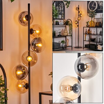 Gastor Golvlampa - Glas 15 cm Amber, Klart, Rökfärger, 6-ljuskällor