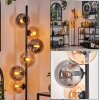 Gastor Golvlampa - Glas 15 cm Amber, Rökfärger, 6-ljuskällor