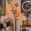 Gastor Golvlampa - Glas 15 cm Amber, Klart, Rökfärger, 6-ljuskällor