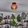Koyoto Taklampa - Glas 20 cm Klart, Kopparfärg, 1-ljuskällor