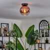 Koyoto Taklampa - Glas 20 cm Klart, Kopparfärg, 1-ljuskällor