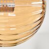 Chehalis Taklampa - Glas 10 cm, 12cm, 15cm Amber, Rökfärger, 8-ljuskällor