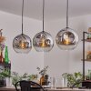 Ripoll Pendellampa - Glas 30 cm Krom, Klart, 3-ljuskällor