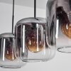 Lauden Pendellampa - Glas 25 cm Klart, Rökfärger, 3-ljuskällor