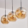 Ripoll Pendellampa - Glas 30 cm Svart, 3-ljuskällor