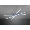 Reality STRADA Taklampa LED Nickel matt, 3-ljuskällor, Fjärrkontroll, Färgväxlare