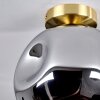 Ripoll Taklampa - Glas 25 cm Guld, Svart, 1-ljuskällor