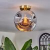 Ripoll Taklampa - Glas 25 cm Guld, Svart, 1-ljuskällor