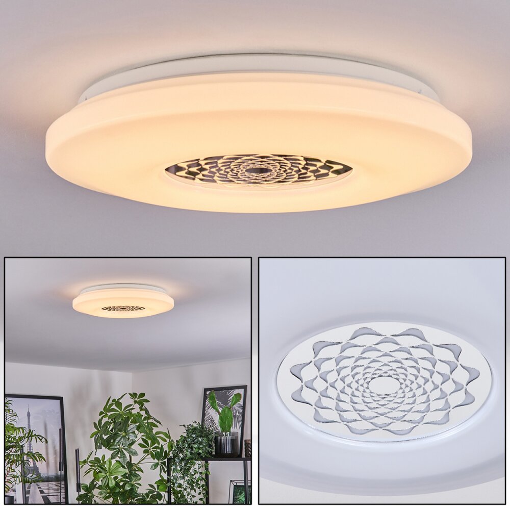 Kaas Taklampa LED Krom, Vit, 1-ljuskällor main product photo