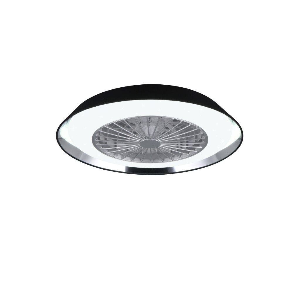 Reality VARBERG Takfläkt LED Svart, 1-ljuskällor, Fjärrkontroll main product photo