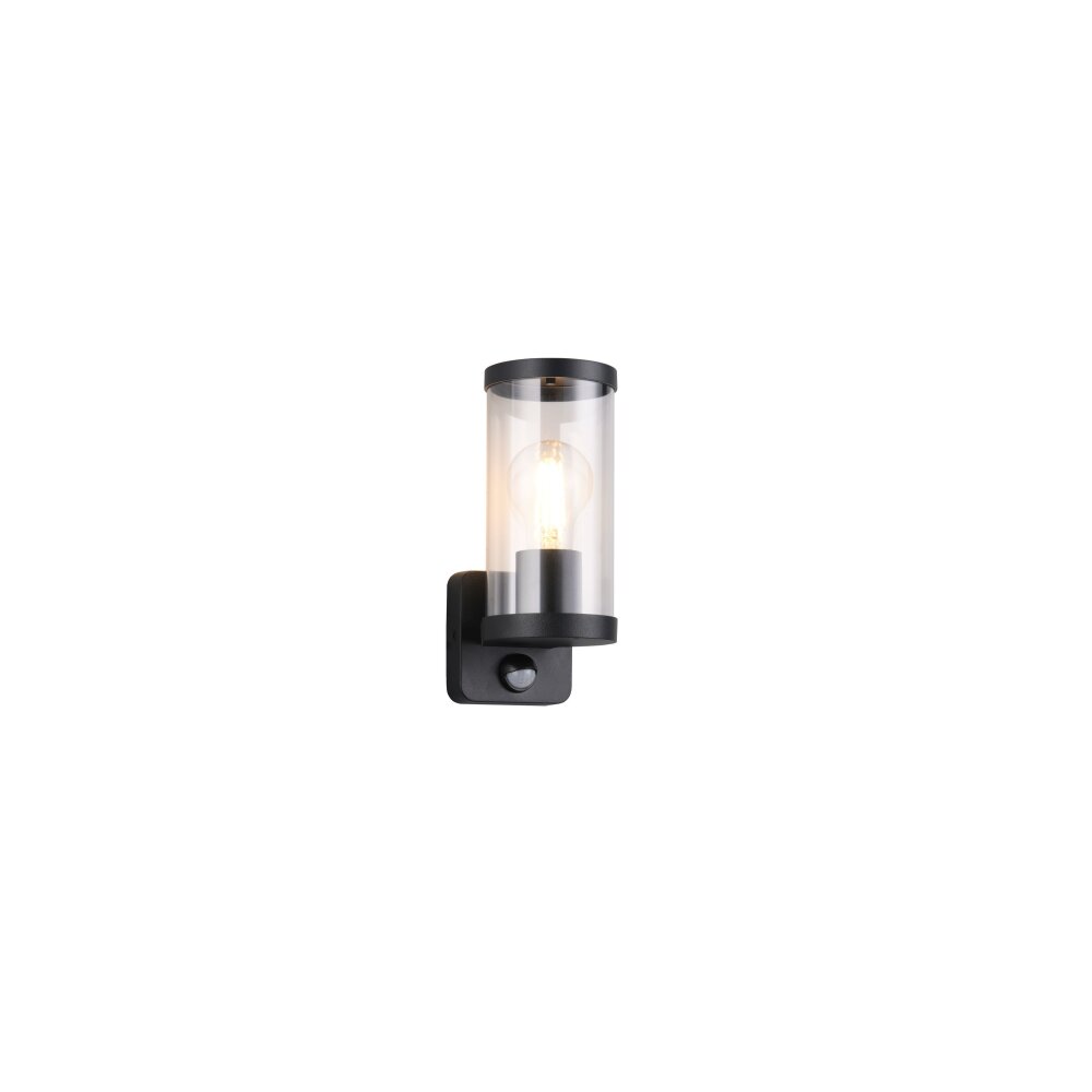 Reality BONITO Vägglampa Svart, 1-ljuskällor, Rörelsedetektor main product photo