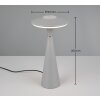 Reality TORREZ Bordslampa LED Grått, 1-ljuskällor