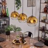 Ripoll Pendellampa Guld, Klart, 3-ljuskällor