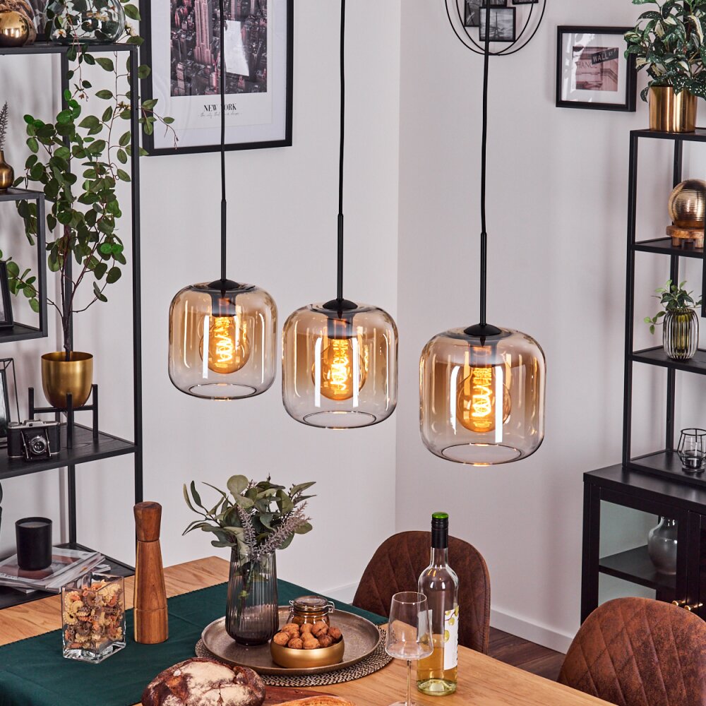 Lauden Pendelbelysning Svart, 3-ljuskällor main product photo