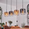 Lauden Pendellampa Amber, Klart, Rökfärger, 4-ljuskällor