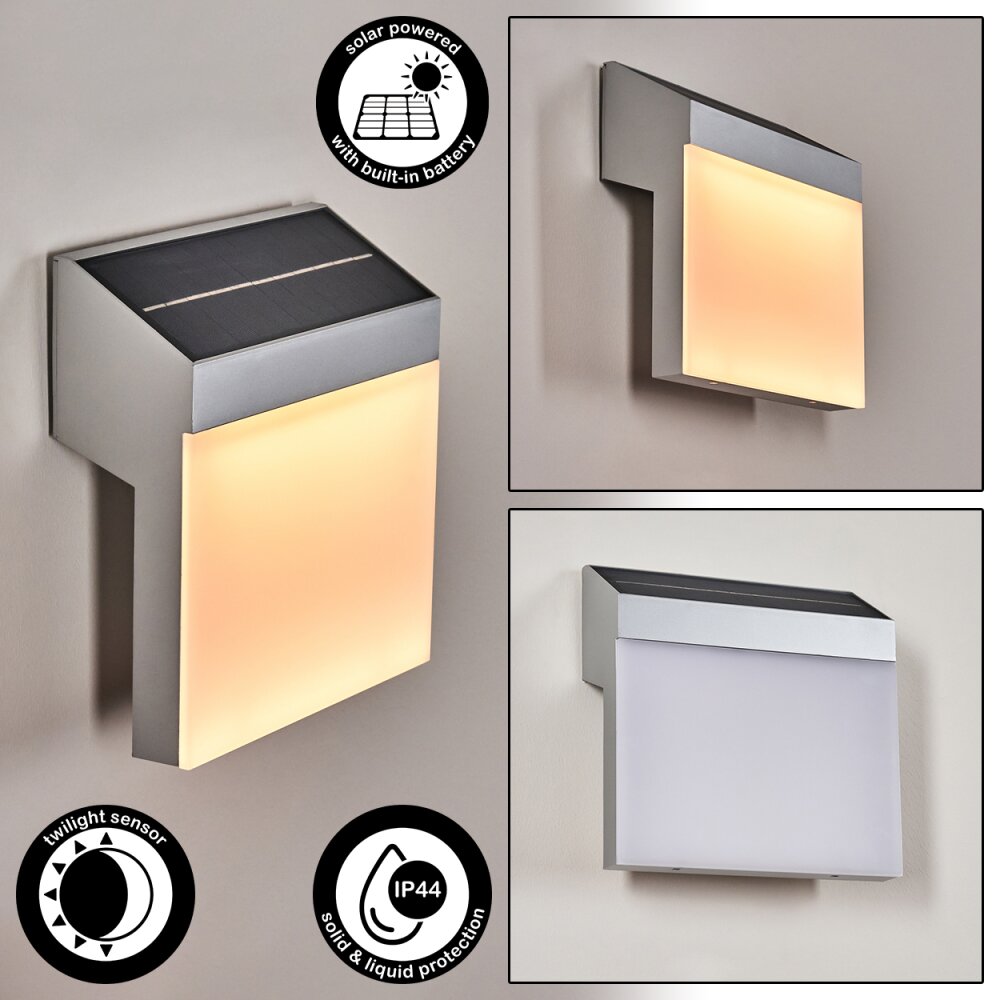 Vanhaniemi vägglampa utomhus LED Grått, Vit, 1-ljuskällor main product photo