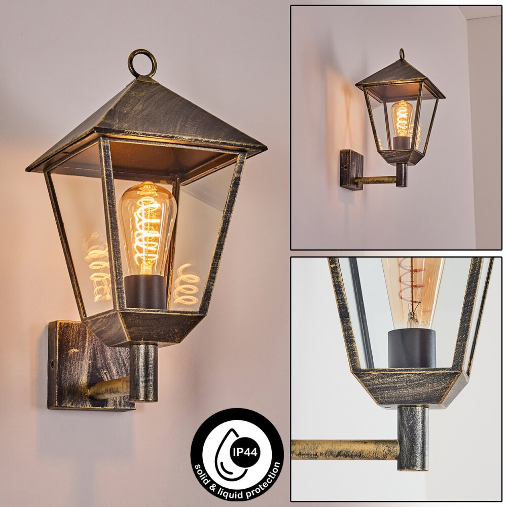 Anfei vägglampa utomhus Brun, Guld, 1-ljuskällor main product photo