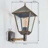 Anfei vägglampa utomhus Brun, Guld, 1-ljuskällor