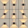 Tamarin vägglampa utomhus, Up & Down Lampa, Vägglampa LED Kopparfärg, Svart, 1-ljuskällor