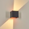 Tamarin vägglampa utomhus, Up & Down Lampa, Vägglampa LED Kopparfärg, Svart, 1-ljuskällor