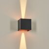 Tamarin vägglampa utomhus, Up & Down Lampa, Vägglampa LED Kopparfärg, Svart, 1-ljuskällor