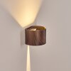 Tamarin vägglampa utomhus, Up & Down Lampa, Vägglampa LED träoptik, Svart, 1-ljuskällor
