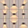 Tamarin vägglampa utomhus, Up & Down Lampa, Vägglampa LED Kopparfärg, Svart, 1-ljuskällor