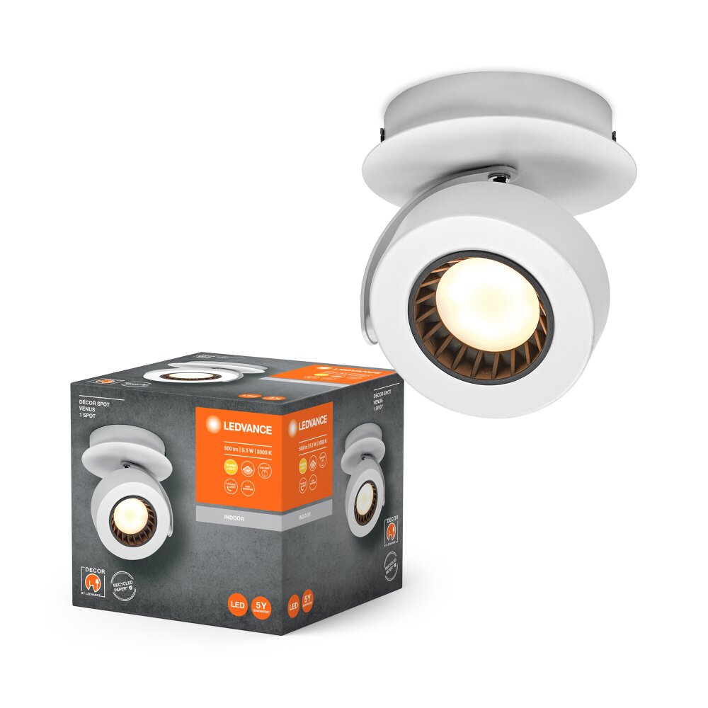 Ledvance Decor Taklampa LED Vit, 1-ljuskällor main product photo