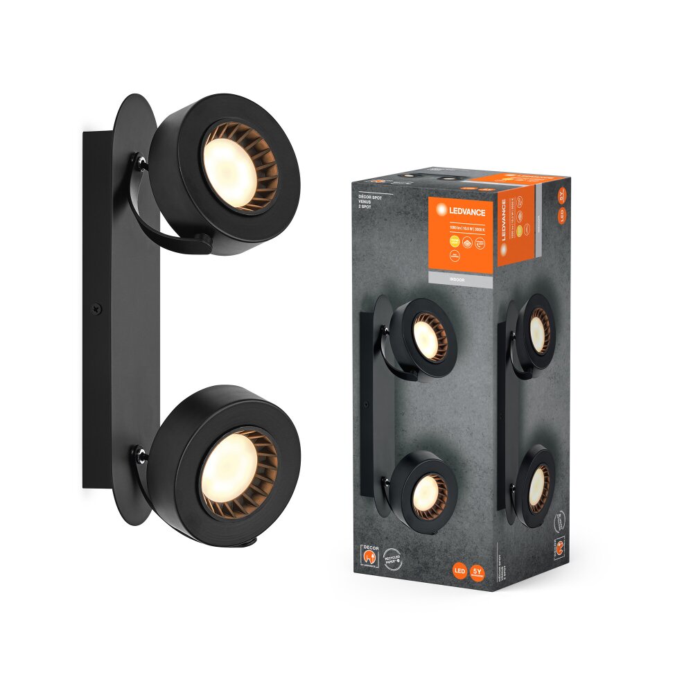 Ledvance Decor Taklampa LED Svart, 2-ljuskällor main product photo