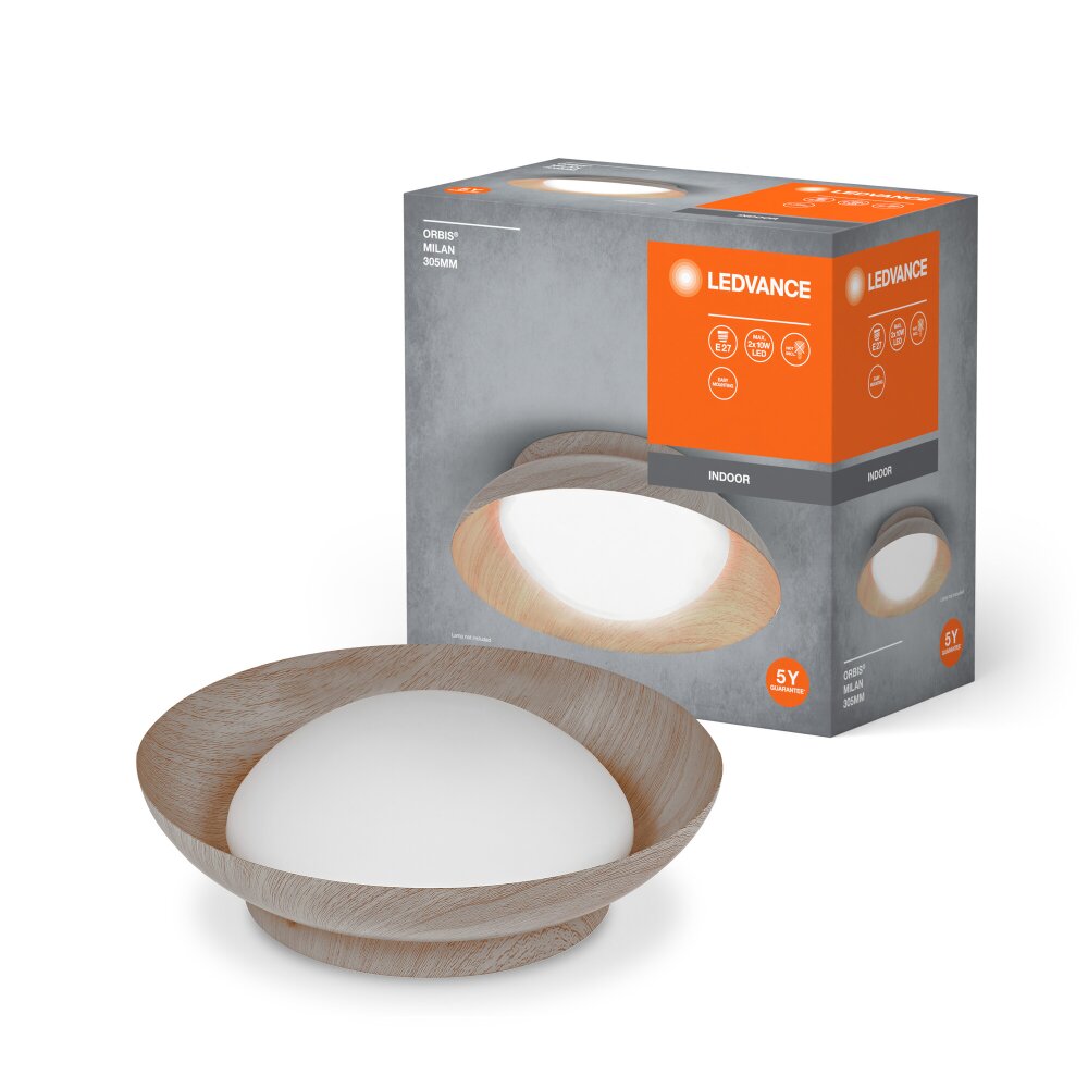 Ledvance Orbis Taklampa träoptik, 2-ljuskällor main product photo