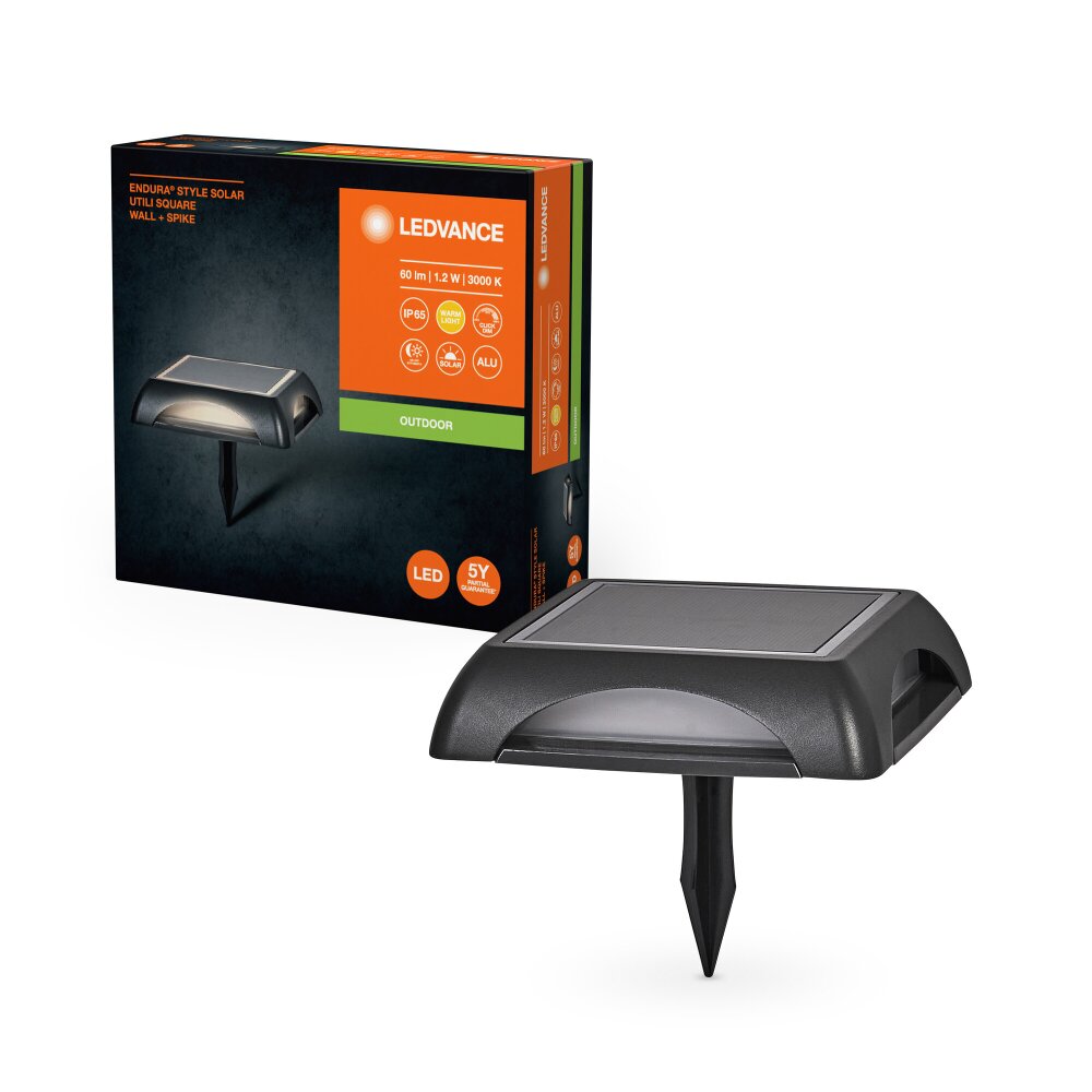 Ledvance Endura Solcellslampa LED Grått, 1-ljuskällor main product photo