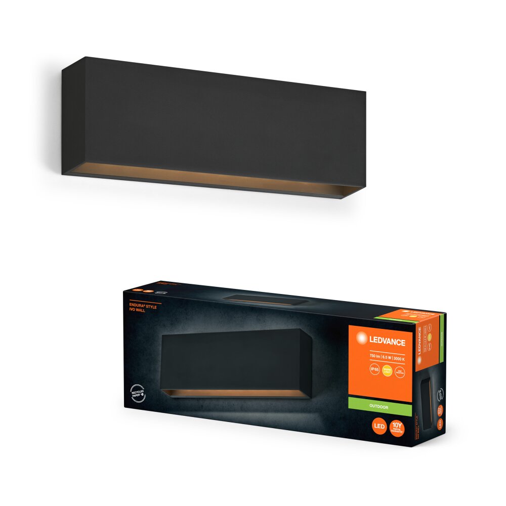 Ledvance Endura vägglampa utomhus LED Grått, 1-ljuskällor main product photo