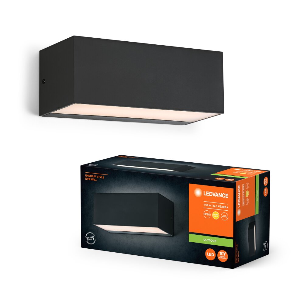 Ledvance Endura vägglampa utomhus LED Grått, 1-ljuskällor main product photo