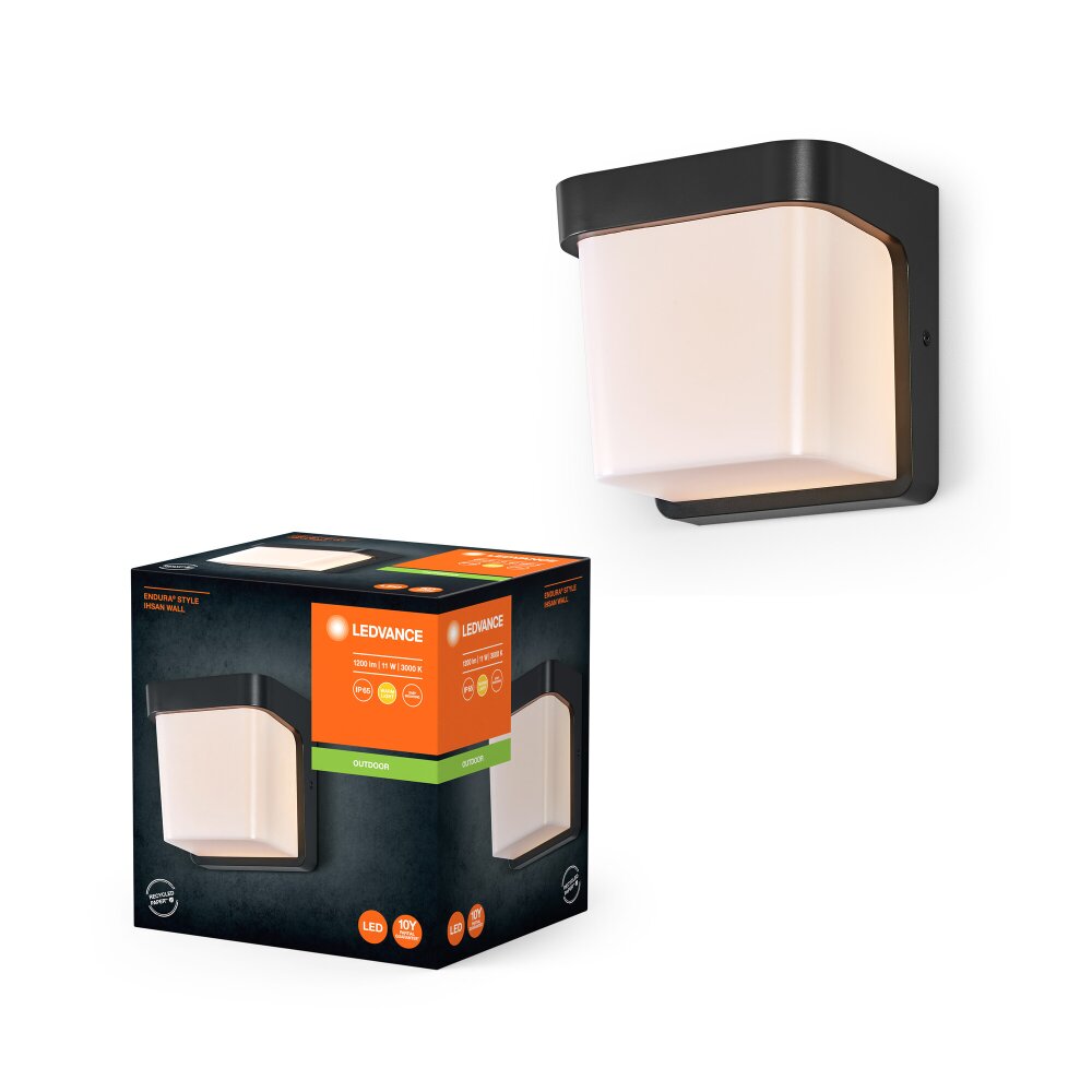 Ledvance Endura vägglampa utomhus LED Grått, 1-ljuskällor main product photo