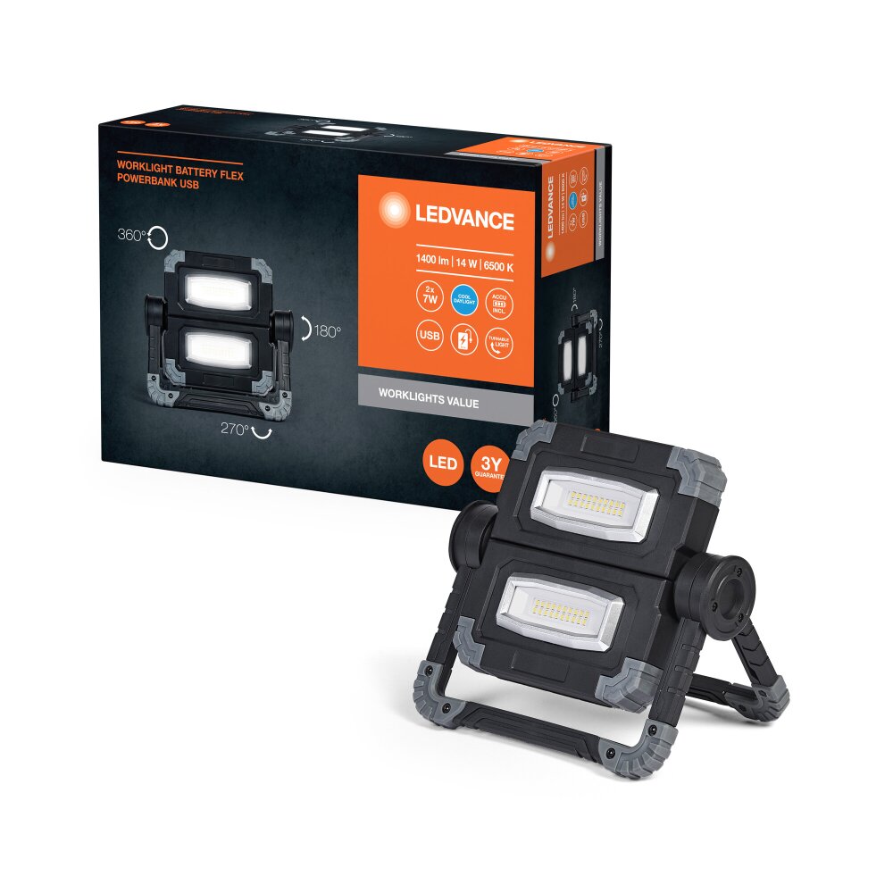 Ledvance Worklight strålkastare LED Grått, Svart, 1-ljuskällor main product photo